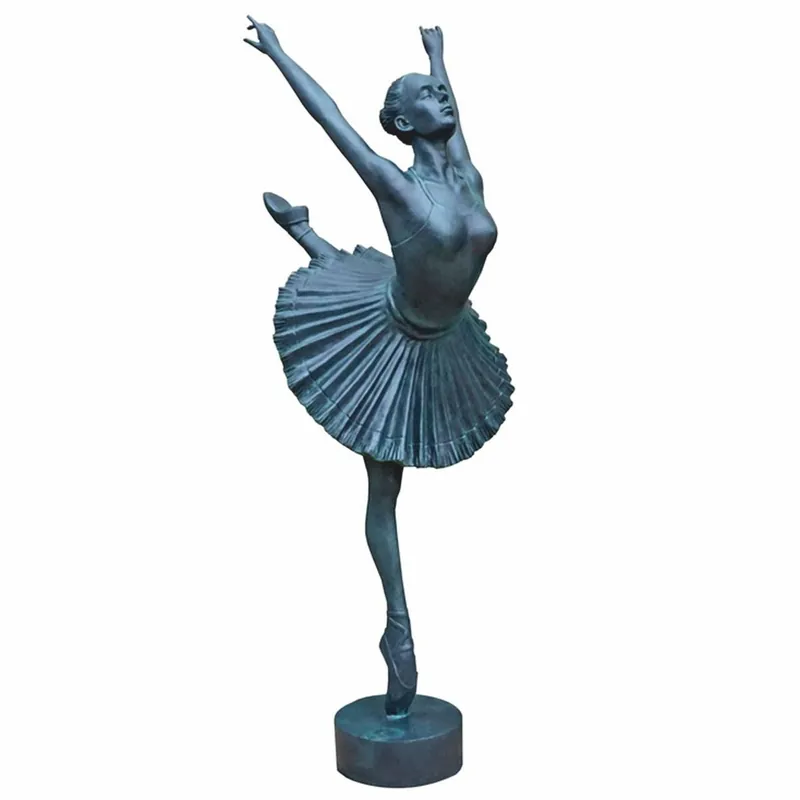 Garantierte Lieferung Casa Padrino Jugendstil Garten Deko Messing Skulptur Ballerina Blau H. 170 cm