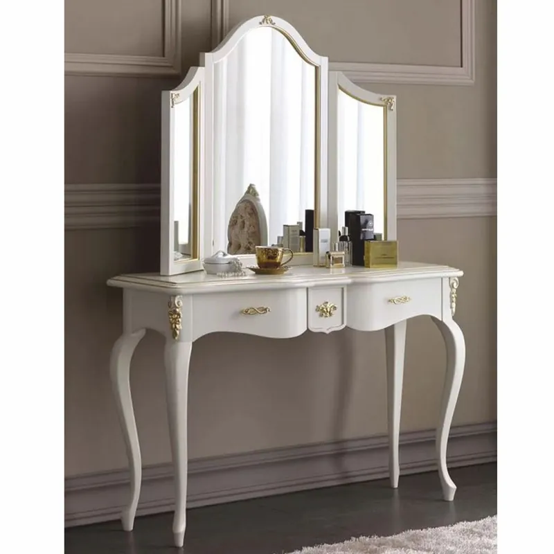 Preis Gesenkt Casa Padrino Luxus Barock Konsole mit Spiegel Weiß / Gold - Made in Italy