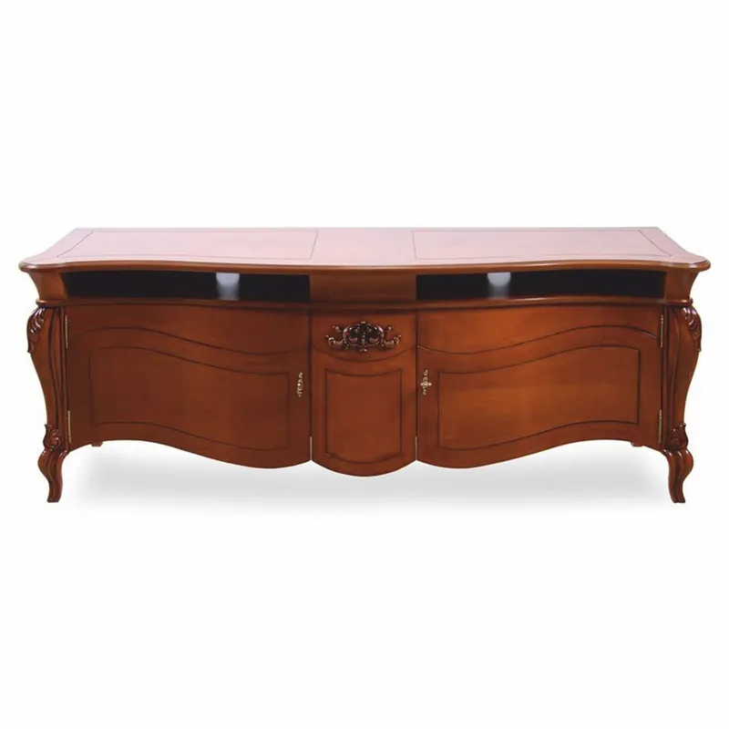 Casa Padrino Luxus Barock TV Schrank Braun 187 cm - Barock Wohnzimmer Möbel Solange Der Vorrat Reicht