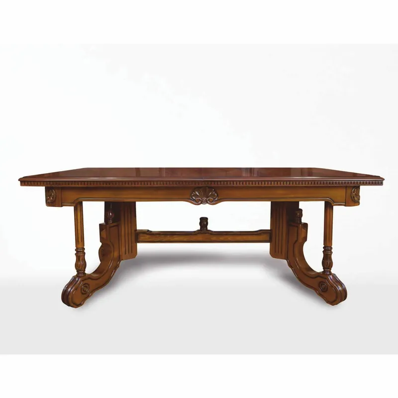 Casa Padrino Luxus Barock Esstisch Dunkelbraun / Braun 200-276 cm - Barock Möbel Super-Preis