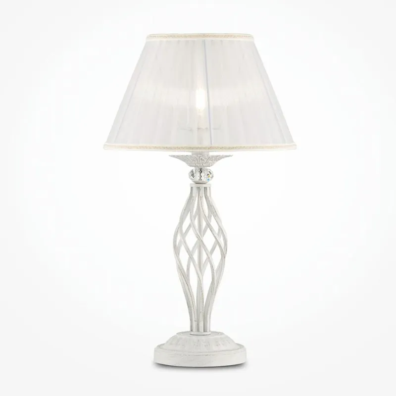 Casa Padrino Jugendstil Tischleuchte Antik Weiß / Weiß H. 56 cm - Barock & Jugendstil Leuchten Neu Im Sortiment