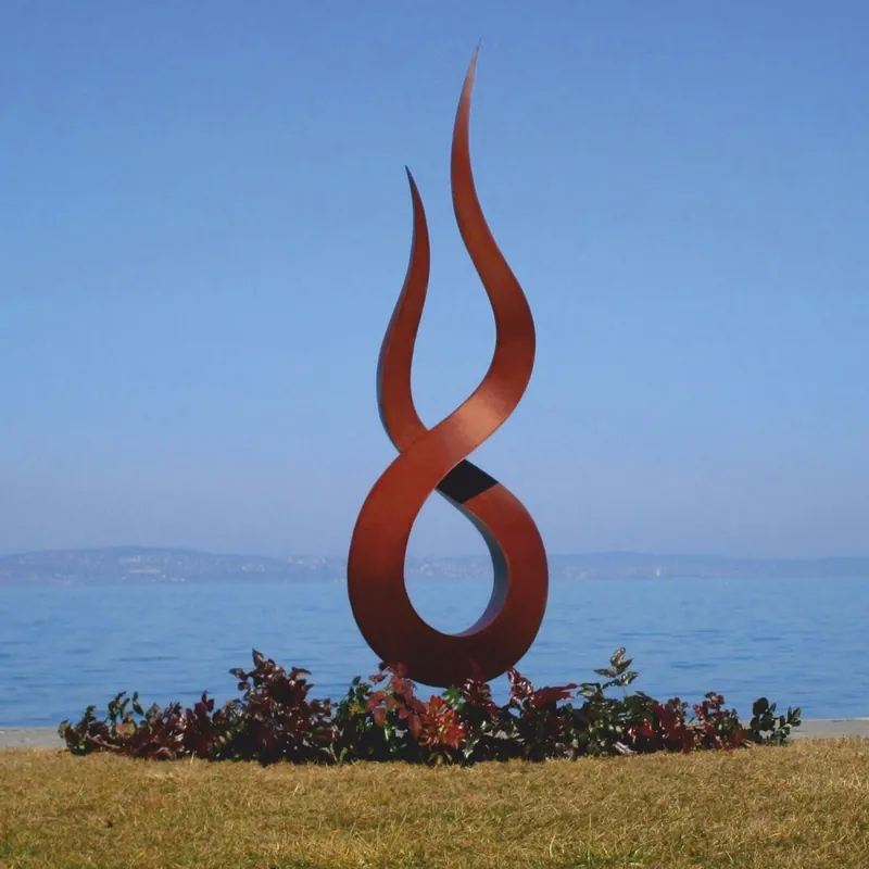 Preiswert Casa Padrino Luxus Stahl Garten Deko Skulptur Flamme Rost H. 210 cm