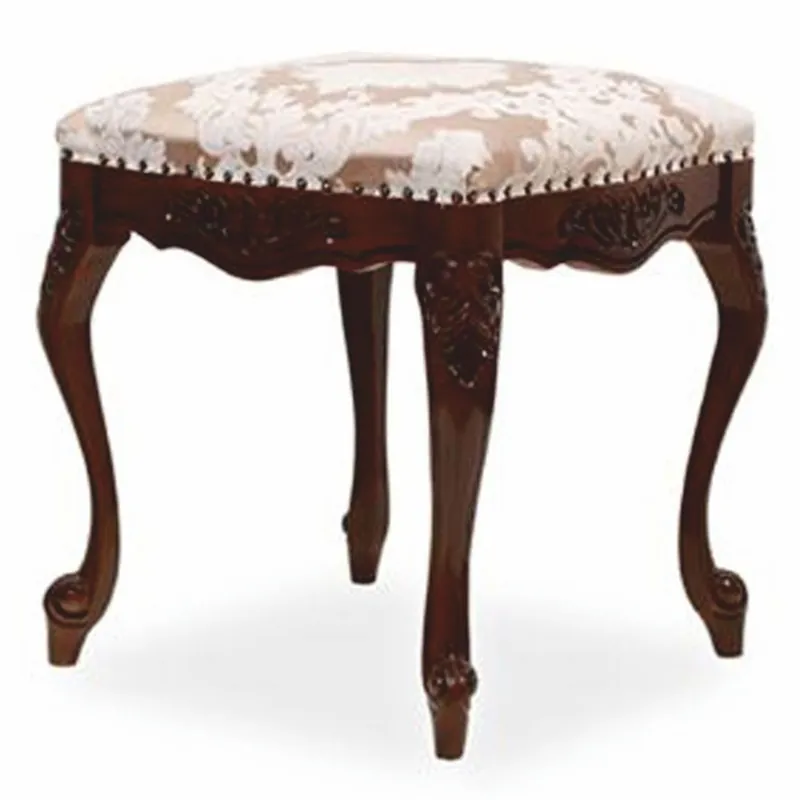 Neue Kollektion Casa Padrino Luxus Barock Hocker Kupfer / Weiß / Dunkelbraun - Barock Möbel
