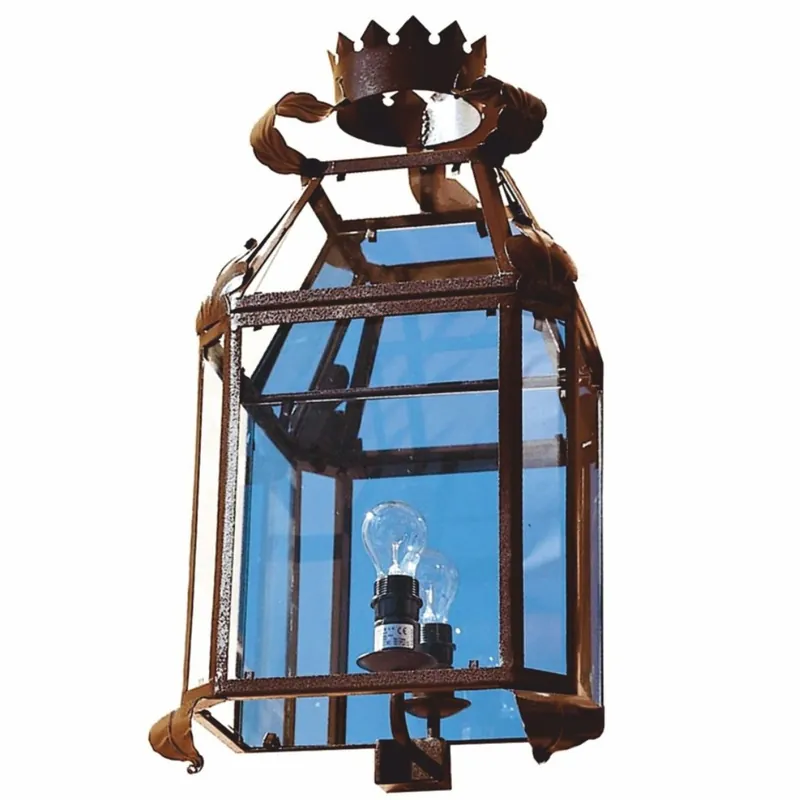 Casa Padrino Luxus Barock Außenwandleuchte Rost H. 70 cm - Barock Außenbeleuchtung Highlight