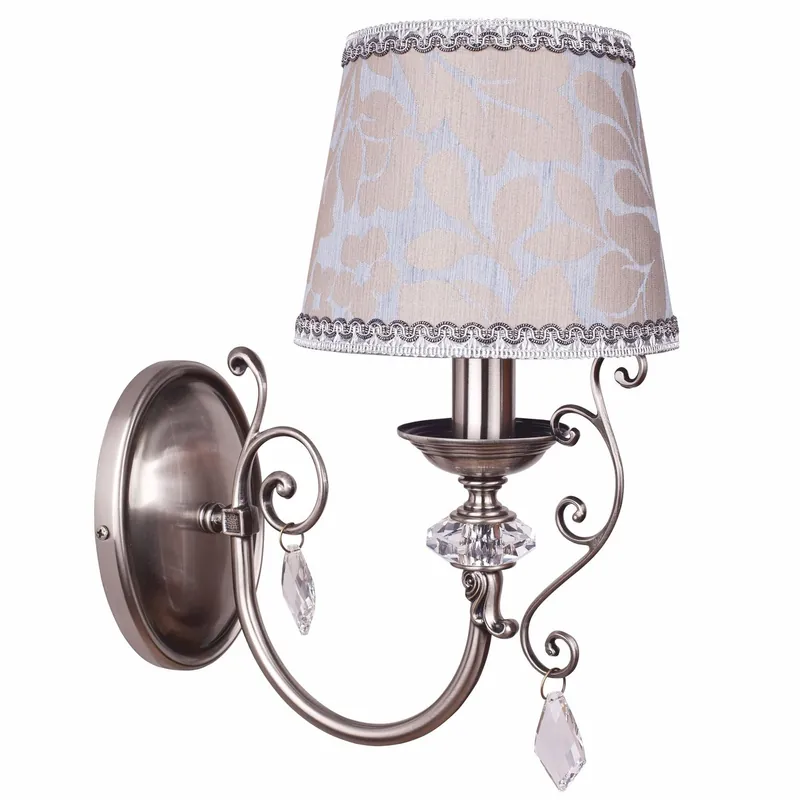 Casa Padrino Luxus Barock Kristall Wandleuchte Silber / Beige H. 35 cm - Barock Leuchten Sichere Zahlung