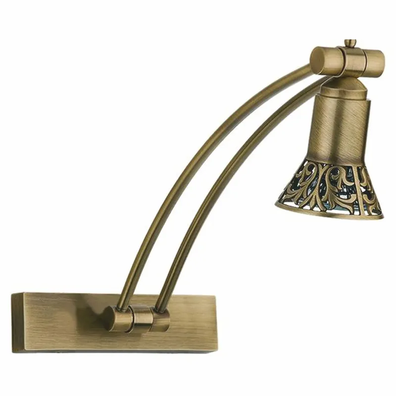 Jetzt Kaufen Casa Padrino Luxus Barock LED Wandleuchte / Leseleuchte Messing mit Patina H. 35 cm