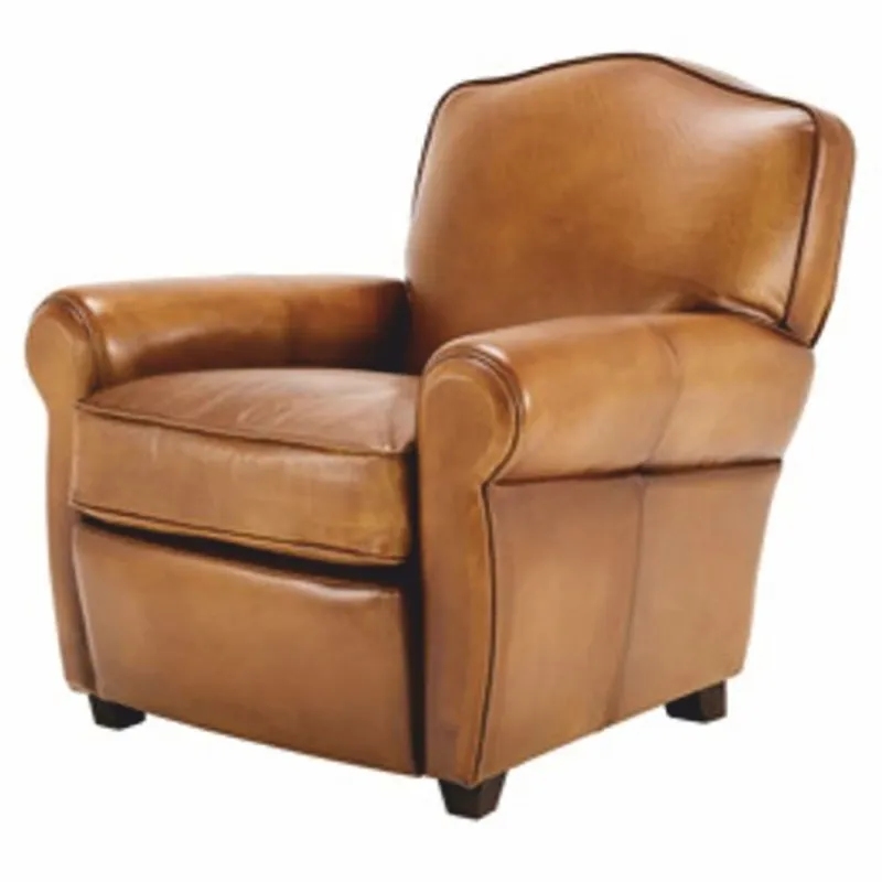Casa Padrino Luxus Leder Sessel Braun / Schwarz - Luxus Echtleder Möbel Schnäppchen