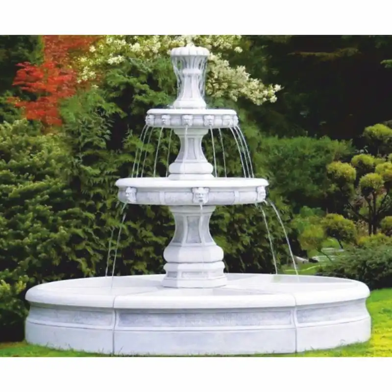 Neu Im Sortiment Casa Padrino Barock Springbrunnen Grau Ø 245 x H. 210 cm - Barock Garten Deko