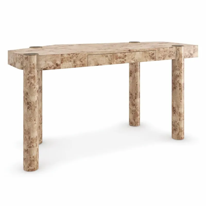 Bestpreis Casa Padrino Luxus Schreibtisch mit Schublade Vogelaugenahorn 155 cm - Büro Möbel