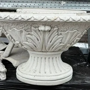 Neuheit Casa Padrino Luxus Barock Blumentopf Weiß 100 cm - Garten Deko Accessoires