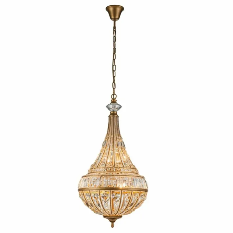 Billig Casa Padrino Barock Kristall Kronleuchter Gold Ø 42 x H. 80 cm - Barock Leuchten