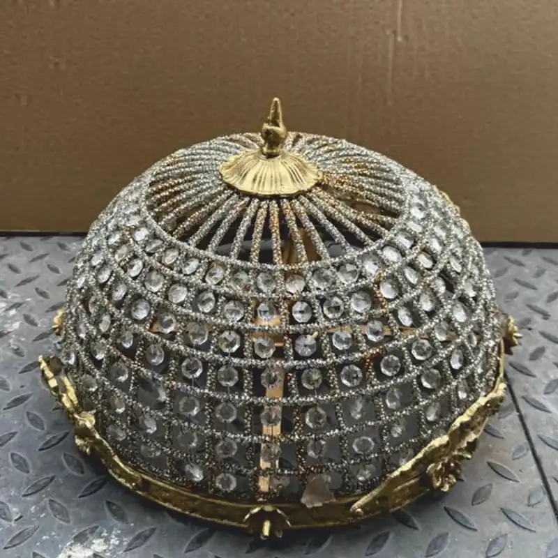 Online Kaufen Casa Padrino Barock Kristall Deckenleuchte Gold Ø 50 cm - Barock Leuchten
