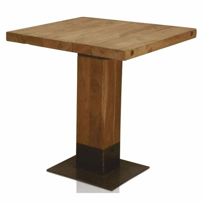 Casa Padrino Luxus Massivholz Esstisch Braun / Schwarz 70 x H. 77 cm - Esszimmer Möbel Meistverkauft