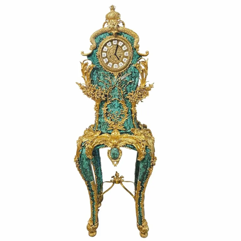 Aktuell Casa Padrino Barock Standuhr Malachitgrün / Gold H. 185 cm - Barock Möbel