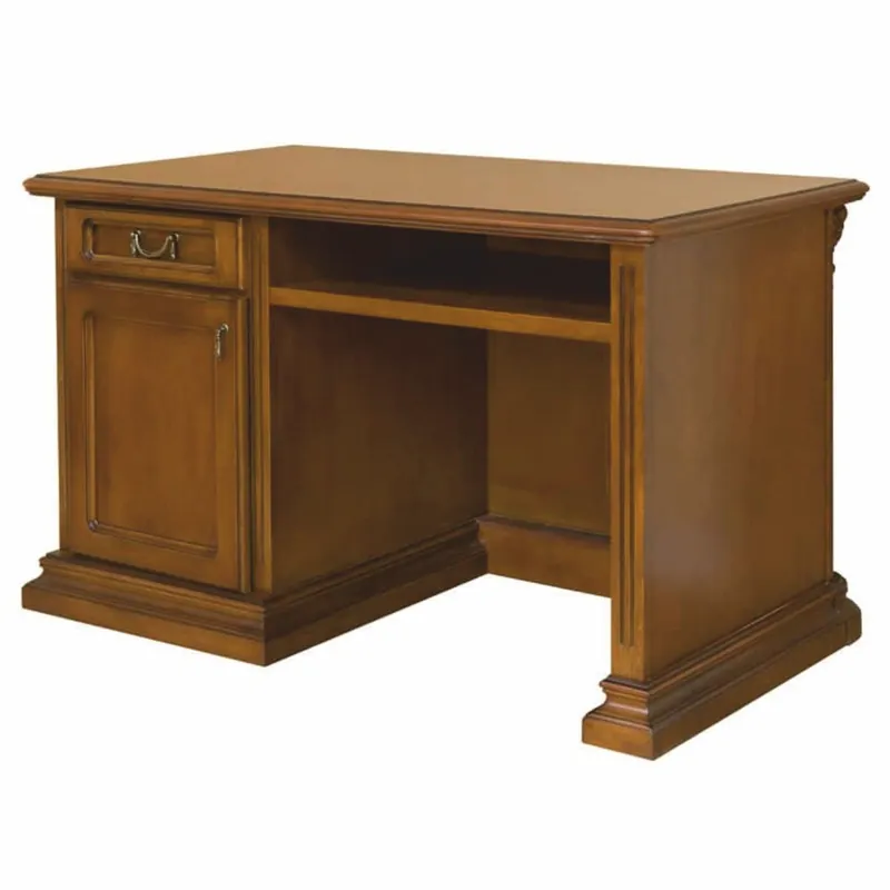 Casa Padrino Luxus Barock Schreibtisch Braun 140 cm - Barock Büro Möbel Echt