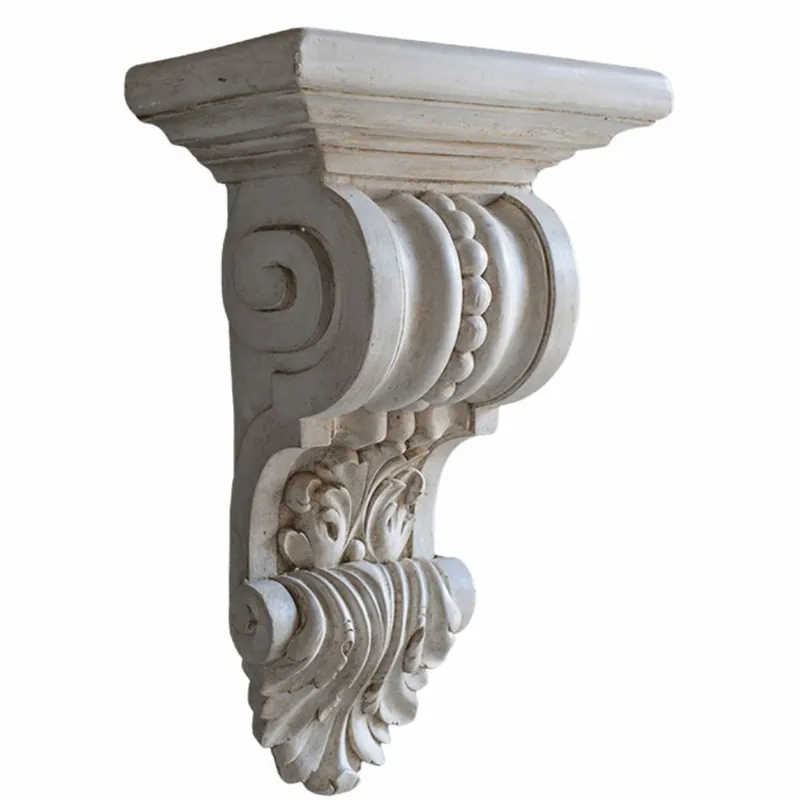 Preis Gesenkt Casa Padrino Luxus Barock Wandkonsole Antik Weiß H. 50 cm - Made in Italy