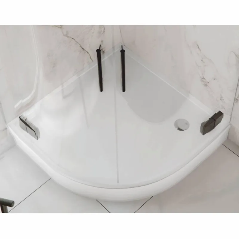 Casa Padrino Luxus Duschwanne Hochglanz Weiß 89,5 cm - Badezimmer Interior Direkt Vom Hersteller