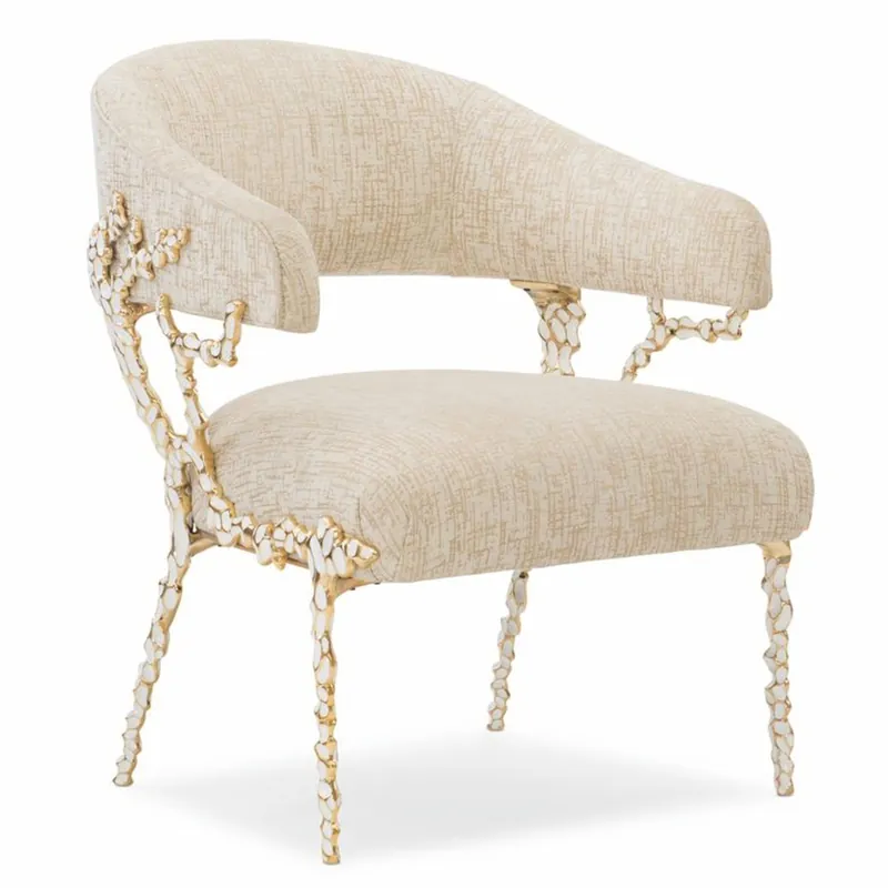 Solange Der Vorrat Reicht Casa Padrino Luxus Sessel Weiß / Gold H. 83 cm - Wohnzimmer & Hotel Möbel