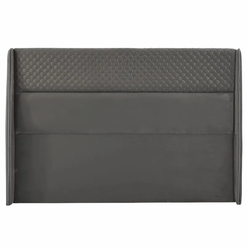 Neue Ware Casa Padrino Luxus Bett-Kopfteil Dunkelgrau 200 cm - Luxus Schlafzimmer Möbel