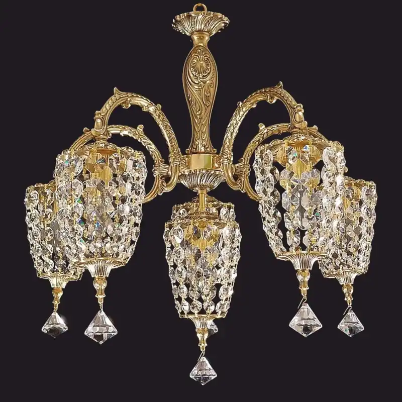 Preis Gesenkt Casa Padrino Luxus Barock Kristallglas Kronleuchter Gold Ø 60 x H. 60 cm