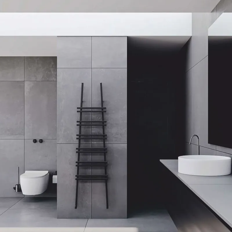 Preis Gesenkt Casa Padrino Luxus Handtuchwärmer Schwarz H. 200 cm - Hotel & Badezimmer Zubehör