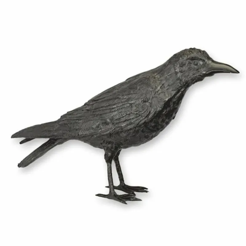 Preis Gesenkt Casa Padrino Luxus Bronze Skulptur Vogel Rabe Schwarz 55,5 cm - Deko Figur