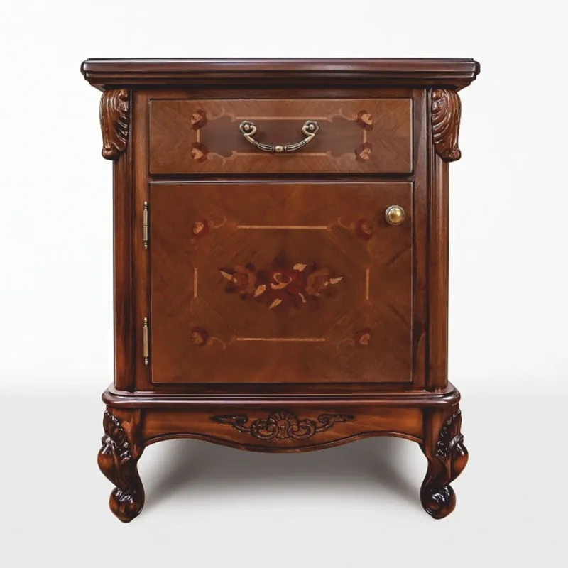 Casa Padrino Luxus Barock Nachtkommode Dunkelbraun H. 72,5 cm - Barock Möbel Solange Der Vorrat Reicht