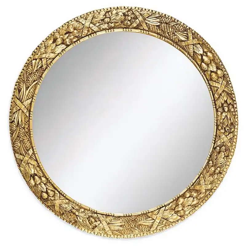 Casa Padrino Luxus Barock Spiegel Gold Ø 100 cm - Barock Möbel - Made in Italy Finale Aktion