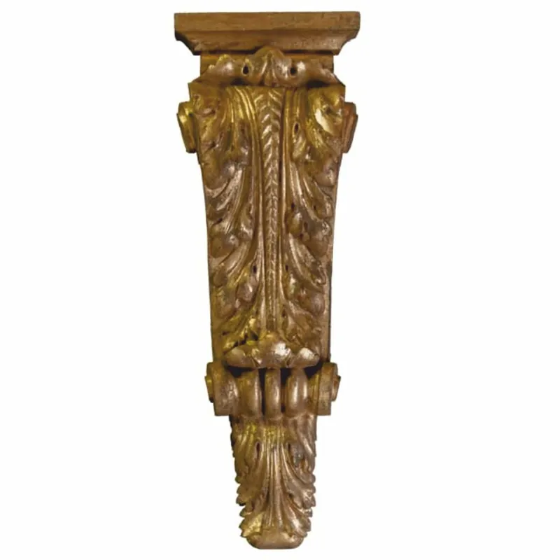 Casa Padrino Luxus Barock Wandkonsole Antik Gold H. 47 cm - Made in Italy Zertifiziert