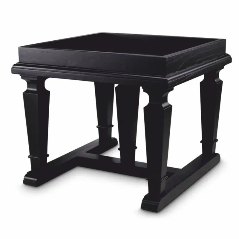Casa Padrino Luxus Beistelltisch Schwarz 60 x 60 x H. 51 cm - Hotel Möbel Direkt Vom Hersteller