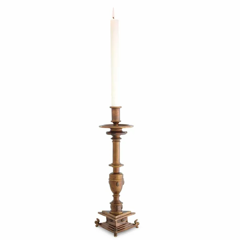 Bestpreis Casa Padrino Luxus Barock Kerzenständer Antik Gold H. 39,5 cm - Barock Deko