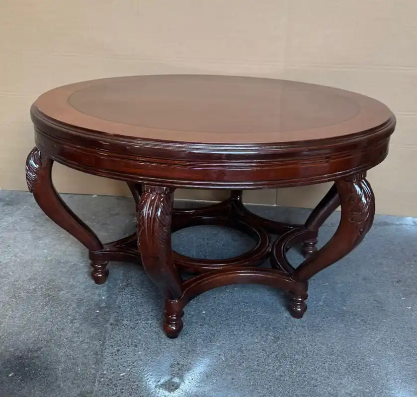 Top-Preis Casa Padrino Barock Couchtisch / Wohnzimmertisch Braun 100 cm - Barock Möbel