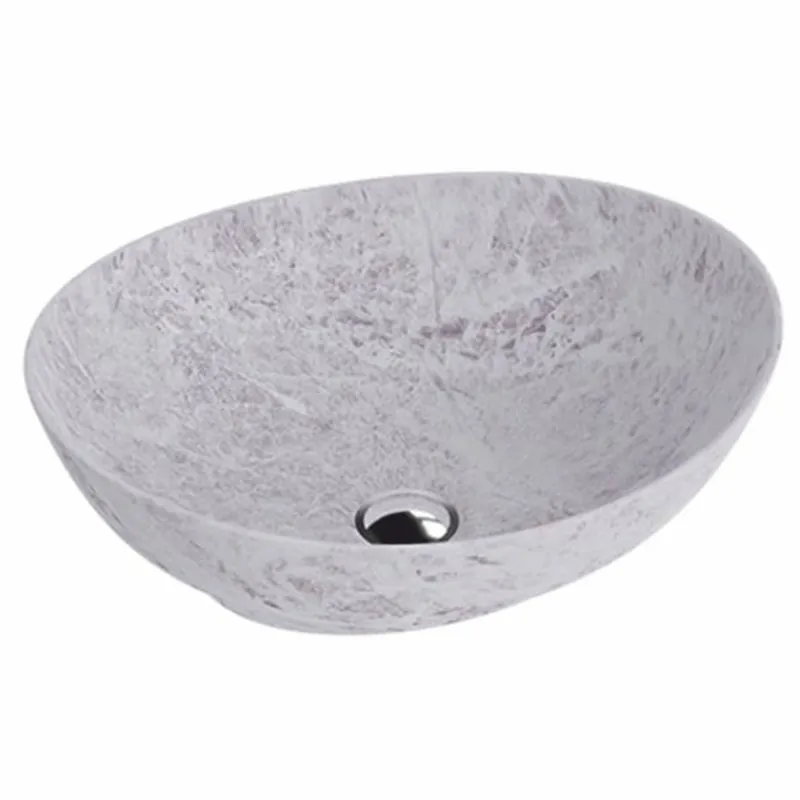 Preis Gesenkt Casa Padrino Luxus Waschbecken Schale Grau 41,5 cm - Badezimmer Accessoires
