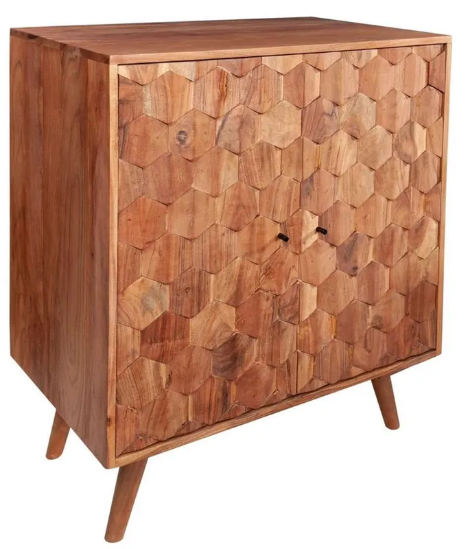 Casa Padrino Barschrank Braun 76 x 46 x H. 89 cm - Weinschrank mit 2 Türen Online Kaufen