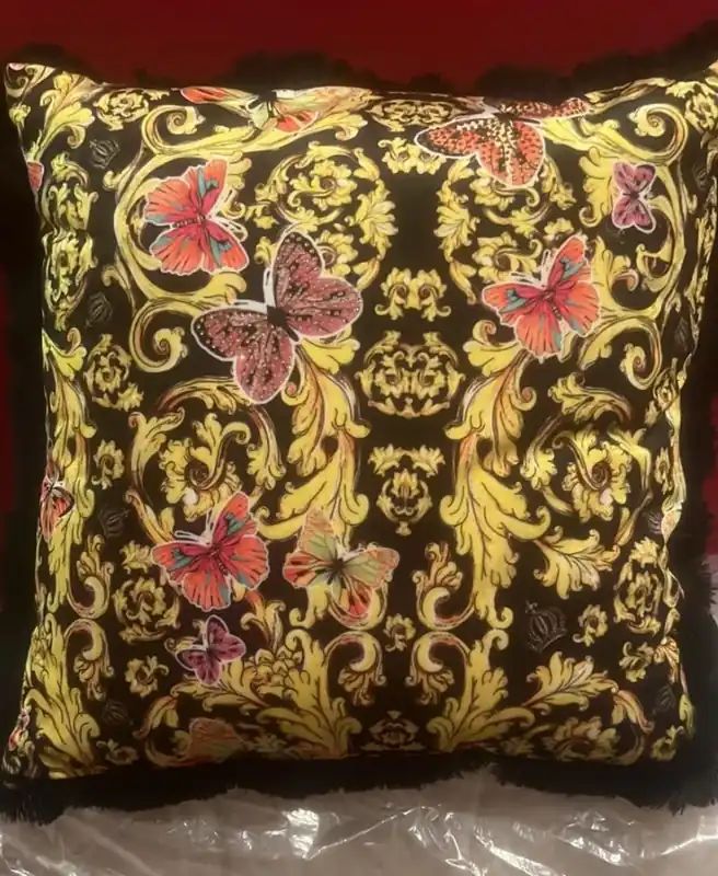 Must-Have Harald Glööckler Luxus Kissen Pompöös by Casa Padrino Butterflies 45 cm