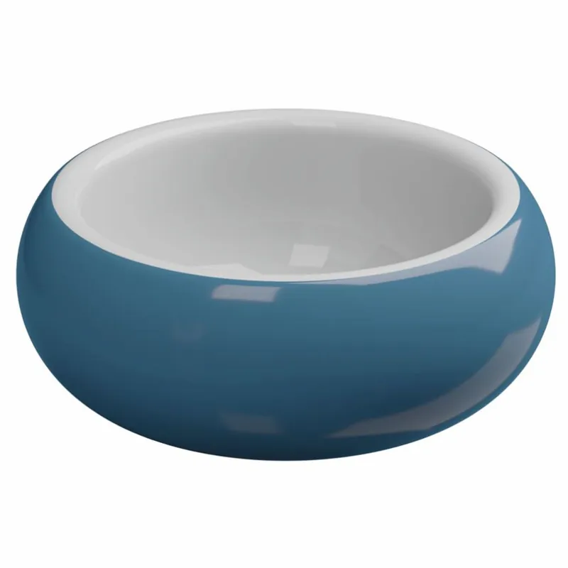 Casa Padrino Freistehende Luxus Acryl Badewanne Blau / Weiß Ø 150 cm - Made in Italy Sonderangebot