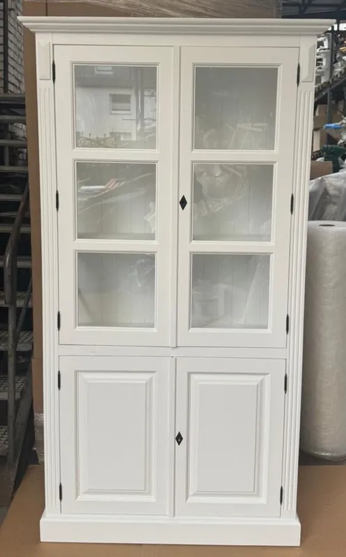 Casa Padrino Landhausstil Massivholz Esszimmer Schrank Weiß 110 x 40 x H. 200 cm Jetzt Kaufen