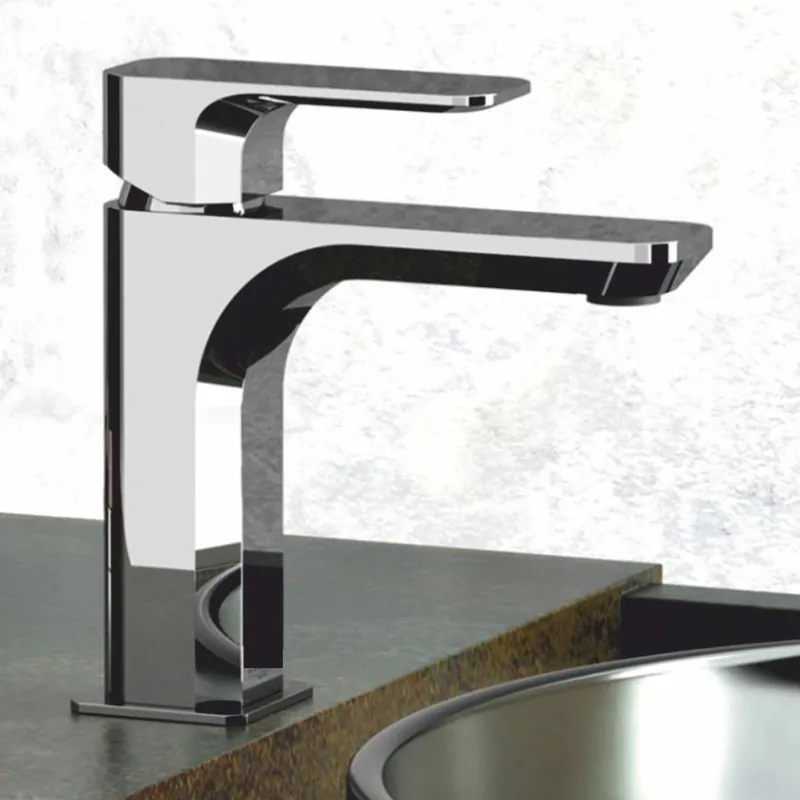 Casa Padrino Luxus Waschtischarmatur Chrom H. 16,7 cm - Badezimmer Accessoires - Made in Italy Top-Seller