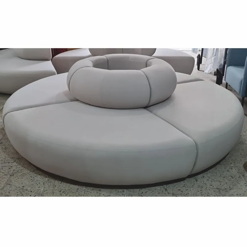 Aktuell Casa Padrino Luxus Sofa Grau Ø 240 x H. 72 cm - Rundes Modulares Samt Sofa