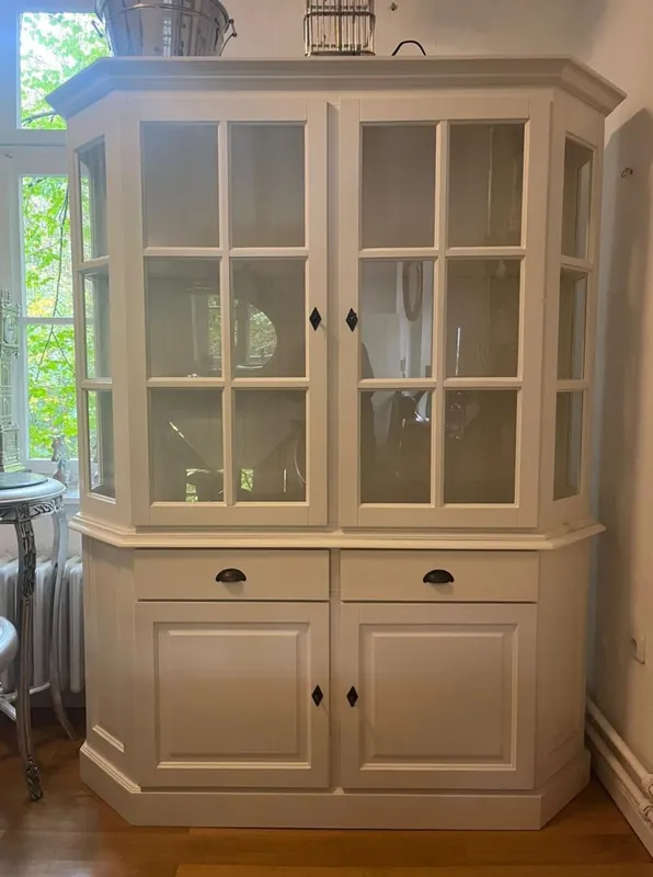 Direkt Vom Hersteller Casa Padrino Landhausstil Esszimmer Schrank Weiß 160 x H. 200 cm - Landhausstil Möbel