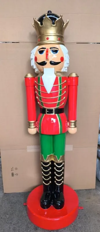 Bestpreis Casa Padrino XXL Deko Skulptur Nussknacker König H. 200 cm - Weihnachts Deko