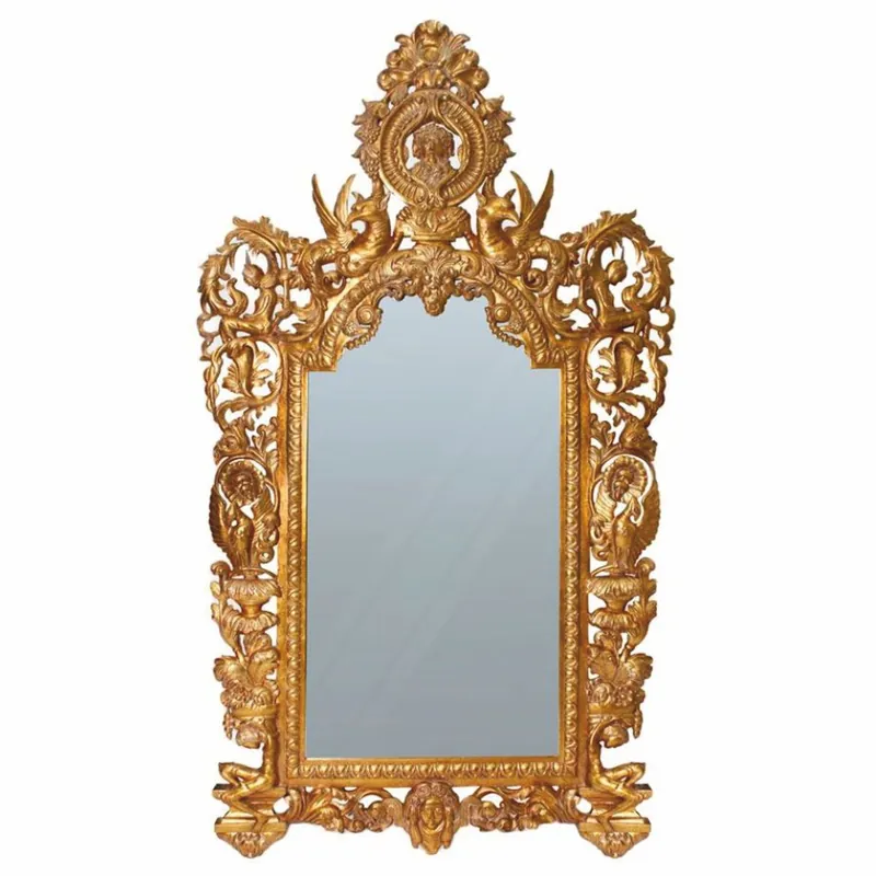 Casa Padrino Luxus Barock Spiegel Gold H. 255 cm - Prunkvolle Barock Möbel Angebot