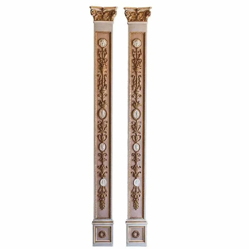 Casa Padrino Luxus Barock Pilaster Set H. 229 cm - Barock Interior - Made in Italy Top-Preis