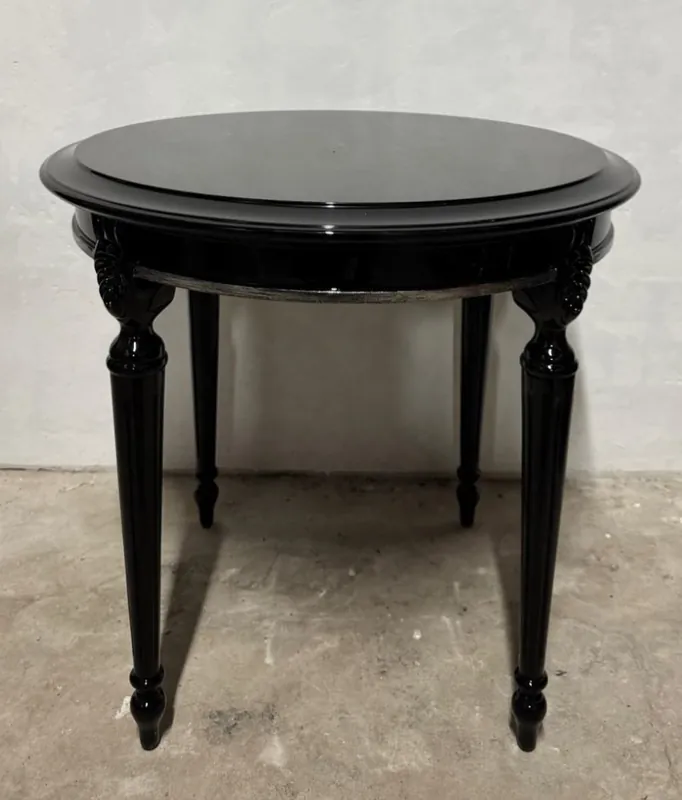 Letzte Chance Casa Padrino Luxus Barock Beistelltisch Schwarz H. 60 cm - Barockstil Möbel