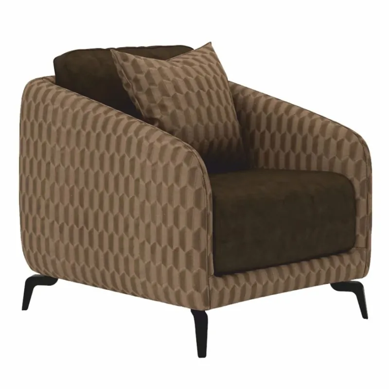 Zertifiziert Casa Padrino Luxus Sessel Braun / Dunkelbraun / Schwarz - Wohnzimmer & Hotel Möbel