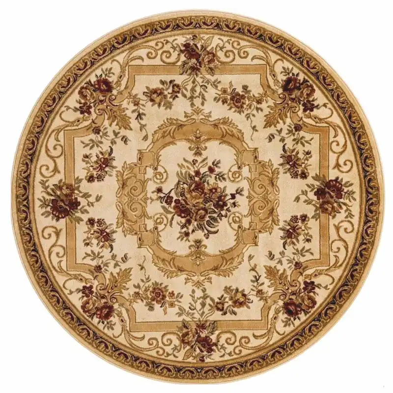 Casa Padrino Luxus Barock Wohnzimmer Teppich Creme / Beige - Verschiedene Größen Angebot