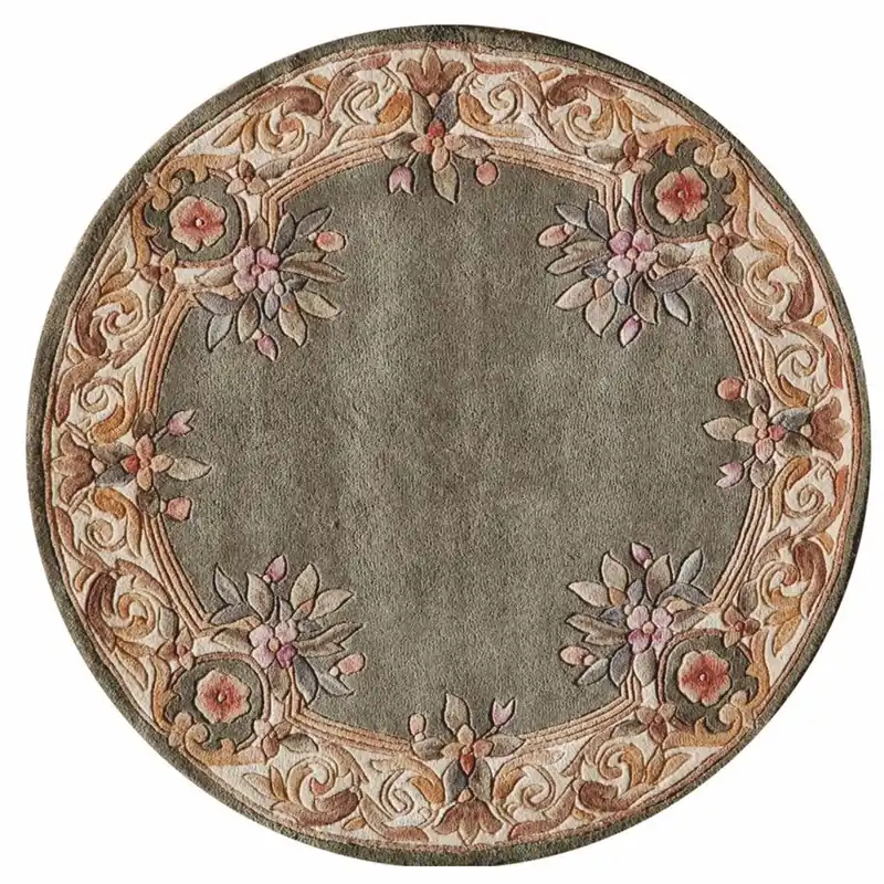 Casa Padrino Luxus Barock Wohnzimmer Teppich Grau / Bunt - Verschiedene Größen Begrenztes Angebot