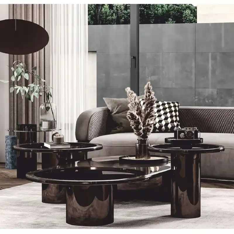 Neue Ware Casa Padrino Luxus Couchtisch Grau / Bronze 150 cm - Hotel & Wohnzimmer Möbel