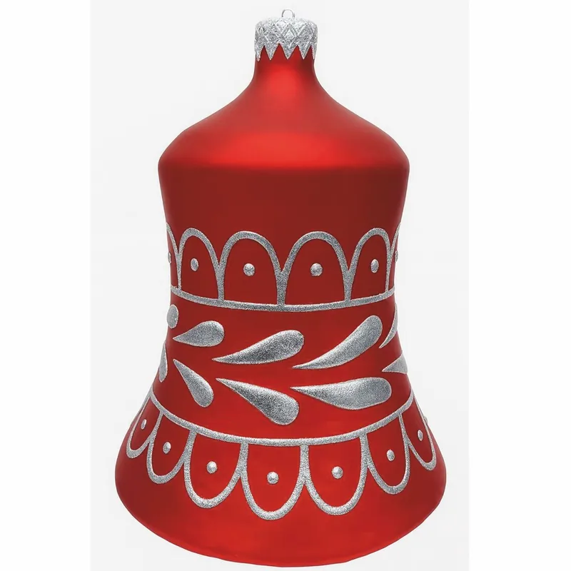 Direktkauf Casa Padrino XXL Deko Weihnachtsbaumkugel Rot / Silber H. 99 cm - Weihnachts Dekoration