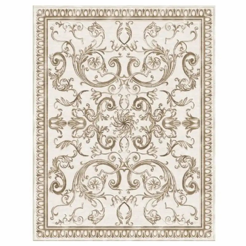 Casa Padrino Luxus Barock Wollteppich Beige - Verschiedene Größen Preiswert
